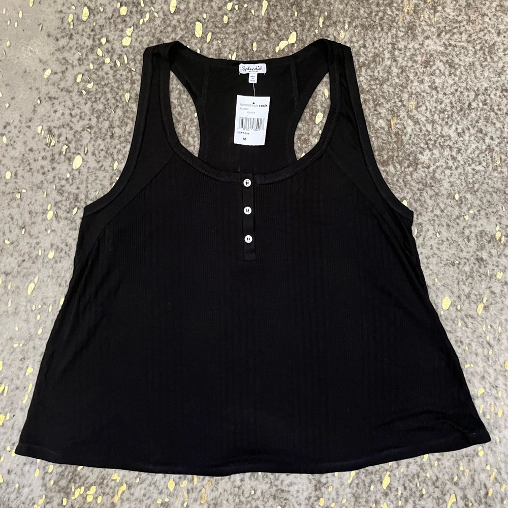Splendid Black Racerback Tank NWT Size: M